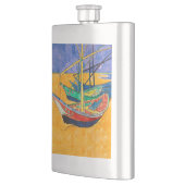 Flasque Bateaux de Van Gogh Impressionnisme Plage (Gauche)