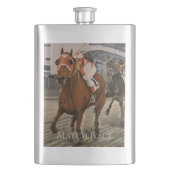 Flasque Beau cheval ravit les propriétaires en course clas (devant)