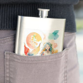 Flasque Beau design de sirène (En situation)