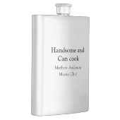 Flasque Beau et peut cuisiner ajouter nom master chef date (Droite)