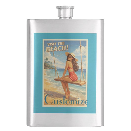 Flasque Beauté de bain rétro vintage Thunder_Cove (devant)