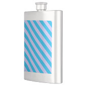 Flasque Beaux rayures bleues motif (Gauche)