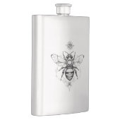 Flasque Bee Wild Animal Nature Illustration Art tatouage (Droite)