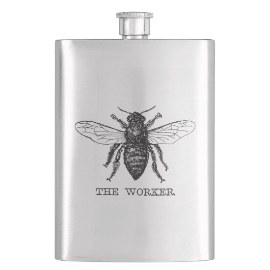 Flasque Bee Worker Honey Black Bumblebee (devant)