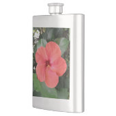 Flasque Belle Fleur d'Hibiscus Orange (Gauche)