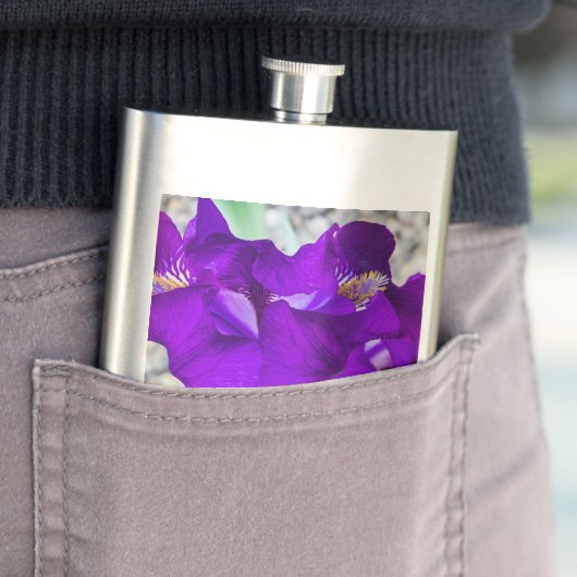 Flasque Belle iris violet (En situation)