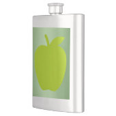 Flasque Belle silhouette de pomme verte (Gauche)