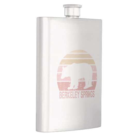 Flasque Berkeley Springs West Virginia Retro Bear (Droite)