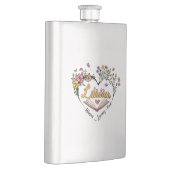 Flasque Bibliothécaire compatissante - Floral Heart Design (Droite)