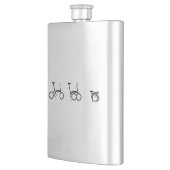 Flasque Bicyclette se pliante de vélo de Brompton (Gauche)