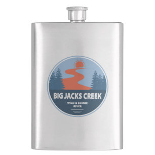 Flasque Big Jacks Creek Wild Et Rivière Pittoresque Idaho