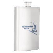 Flasque Big Powderhorn Mountain Michigan Skier (Droite)