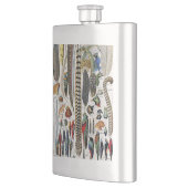 Flasque Bird Feather Wildlife Antique Feathers Art Nouveau (Gauche)