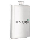 Flasque Black Irish w clover stainless steel flask (Droite)