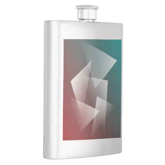 Flasque blanc bordeaux turquoise (Droite)