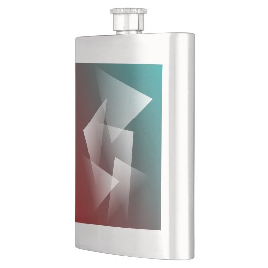 Flasque blanc bordeaux turquoise (Gauche)