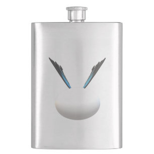 FLASQUE BLANC GLOBE DESIGN ART MODERNE MOINS EST PLUS