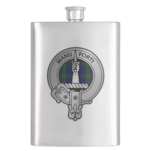 Flasque Blason et tartan du clan MacKay (devant)