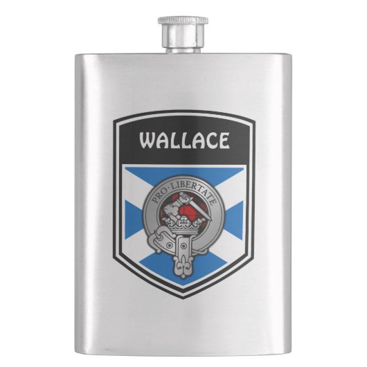 Flasque Blason et tartan du clan Wallace (devant)