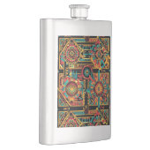 Flasque Bleu Ancien "Rêve Aztèque" Classique (Droite)