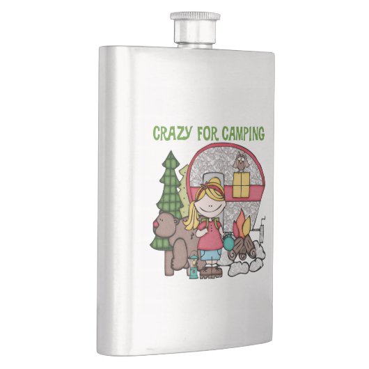 Flasque Blond Girl Crazy Pour Camping (Droite)