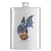 Flasque Blue Dragon Sunburst Guitare Music (devant)