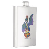 Flasque Blue Dragon Sunburst Guitare Music (Droite)