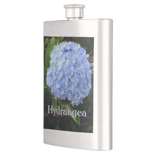 FLASQUE "BLUE HYDRANGEA" FLASK EN ACIER INOXYDABLE (Gauche)