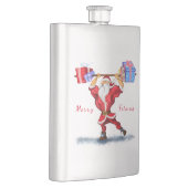 Flasque Bodybuilder Santa Claus avec cadeaux de Noël - Amu (Droite)