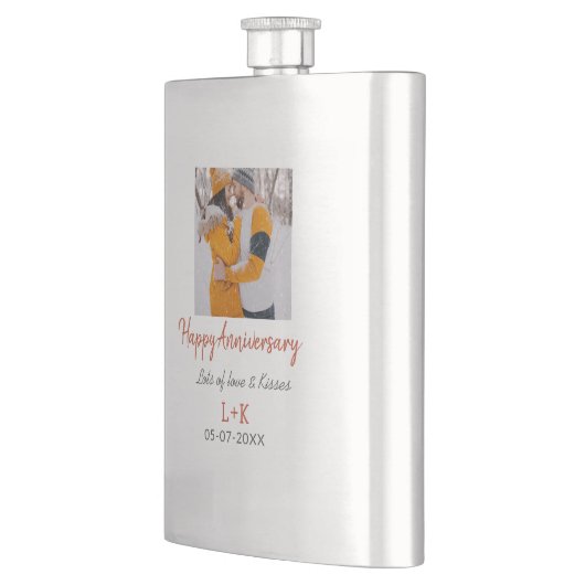 Flasque Boho moderne heureux anniversaire ajouter nom date (Gauche)