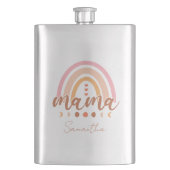 Flasque Boho Rainbow Mama avec phases de lune (devant)