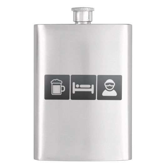 Flasque Boisson, sommeil et embarquement de neige (devant)