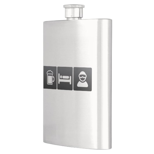 Flasque Boisson, sommeil et embarquement de neige (Gauche)