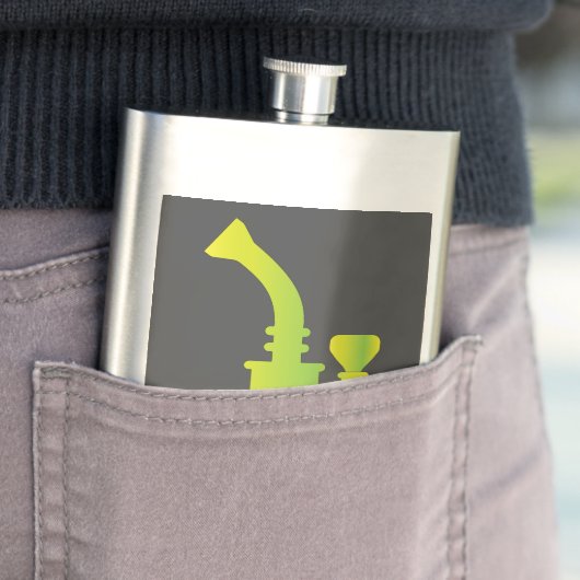 Flasque Bong vert (En situation)