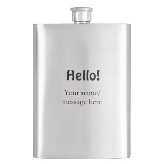 Flasque Bonjour ajouter un message de nom simple minimum é