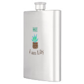 Flasque Bonjour Je suis Lily cactus succulent ajouter nom  (Gauche)