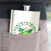 Flasque Bonne Saint Patrick's Day (En situation)