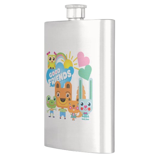 Flasque Bons amis d'animaux (Gauche)