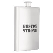 Flasque "Boston Strong" noir inoxydable (Droite)