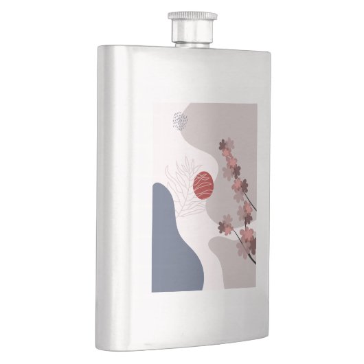 Flasque Botanique Boho Blue Magenta (Droite)