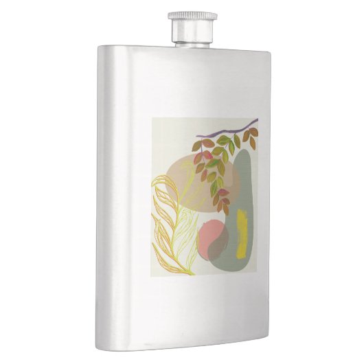 Flasque Botanique Boho jaune vert (Droite)