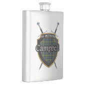 Flasque Bouclier et épées de tartan de Campbell d'écossais (Droite)