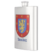 Flasque Bouclier héraldique Benitez (Gauche)