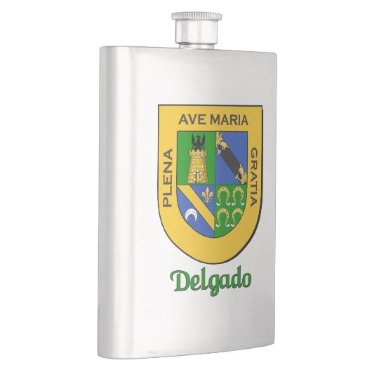 Flasque Bouclier héraldique de Delgado (Droite)