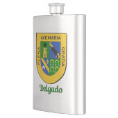 Flasque Bouclier héraldique de Delgado (Gauche)