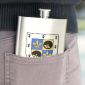 Flasque Bouclier héraldique Ortega (En situation)