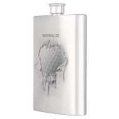 Flasque Boule de golf déchirée (Gauche)