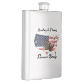 Flasque Bouton Chasse et pêche T-Shirt Trucker Chapeau Bou (Droite)