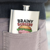 Flasque Brainy Burgers (En situation)