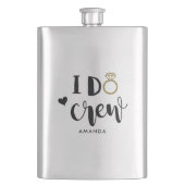 Flasque Bridesmaid I Do Crew Black and White Flask (devant)